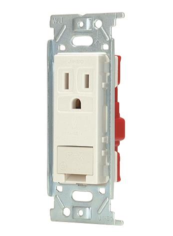 アースターミナル付 接地シングルコンセント(PW色)