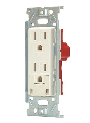 アースターミナル付 接地ダブルコンセント(PW色)