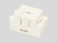 電話用 埋込モジュラジャック 薄形 コンデンサ付 6極2心用(PW色)