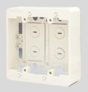 露出ボックス 2連 標準型(PW色)