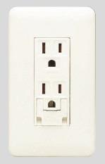 アースターミナル付 接地ダブルコンセント(PW色) コンセント組み合わせ例