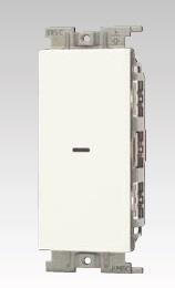 Jワイドスリム 1連1個用(片切チェック用スイッチ)(PW色)