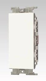 Jワイドスリム 1連1個用(3路スイッチ)(PW色)