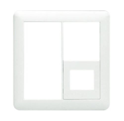 Jワイドスリム スイッチ+コンセントプレート スイッチ+1口