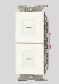 Jワイドスリム 電子式スイッチ ガイド・チェック用 並列操作形(遅れ機能なし)(PW色)