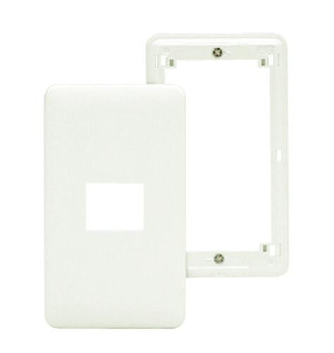 Jワイドスリム 2ピースコンセントプレート 1連用