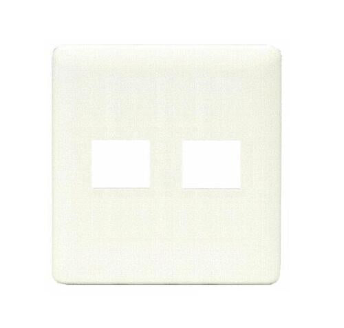 Jワイドスリム 2ピースコンセントプレート 2連用