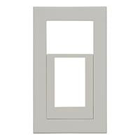 Jワイドスリム スイッチ+コンセントプレート スイッチ+2口