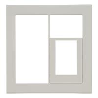 Jワイドスリム スイッチ+コンセントプレート スイッチ+2口