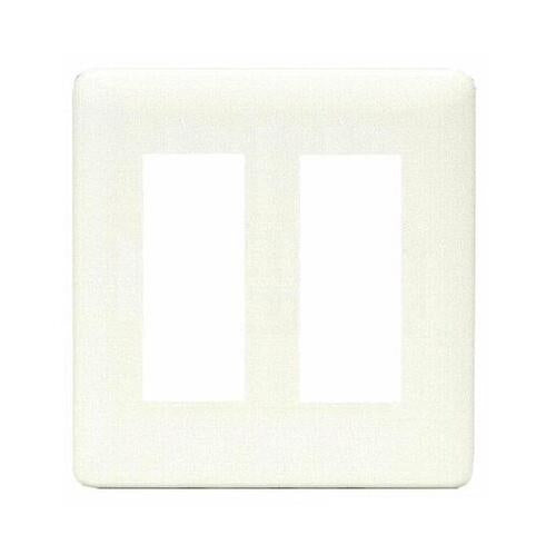 Jワイドスリム コンセントプレート 2連用 6口