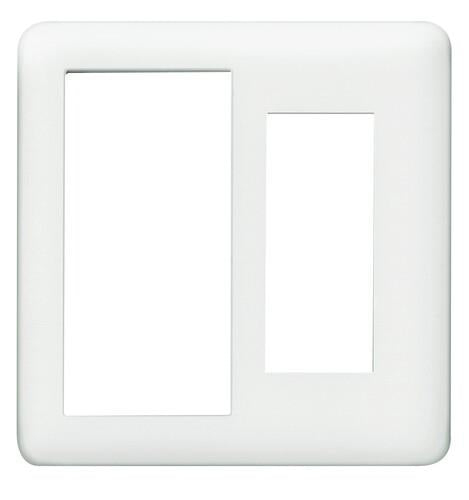 Jワイドスリム スイッチ+コンセントプレート スイッチ+3口