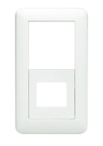 Jワイドスリム スイッチ+コンセントプレート スイッチ+1口