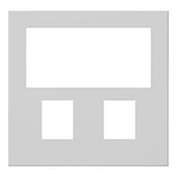 Jワイドスリム スイッチ+コンセントプレート スイッチ+2口