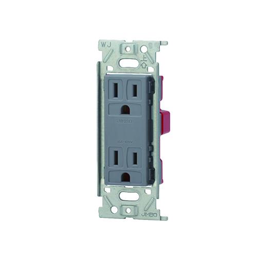 NKシリーズ 埋込接地ダブルコンセント 金属枠