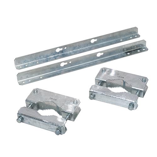 ポール用金具(ボルト締め)分離型 PMX