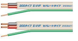 アース付600Vビニル絶縁ビニルシースケーブル平形