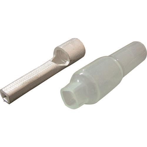 ニチフ 裸圧着端子(TC形) 棒形 絶縁キャップ付 積算電力量計用(50PCS)