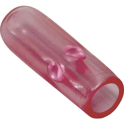 ニチフ ENDキャップ リングスリーブ用絶縁キャップ 小 赤透 (100個入)