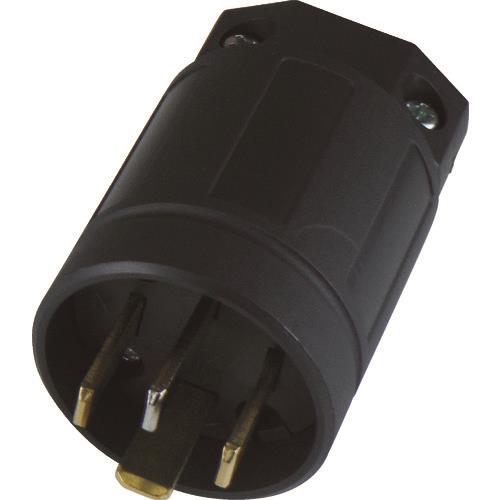 アメリカン電機 平刃形 ナイロンプラグ(保護カバー付) 接地3P20A250V