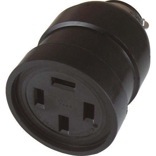 アメリカン電機 平刃形 ゴムコネクタボディ 接地3P50A250V