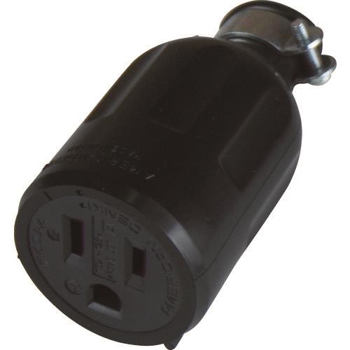 アメリカン電機 平刃形 ゴムコネクタボディ 接地2P15A125V