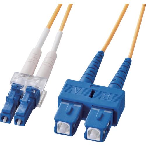 SANWA 光ファイバケーブルケーブル色:イエロー 芯数2