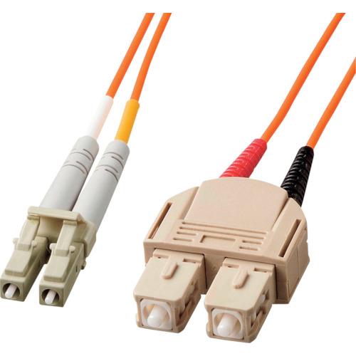 SANWA 光ファイバケーブルケーブル色:オレンジ 芯数2