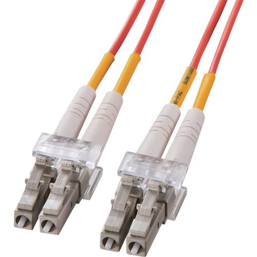 SANWA 光ファイバケーブルケーブル色:オレンジ 芯数2