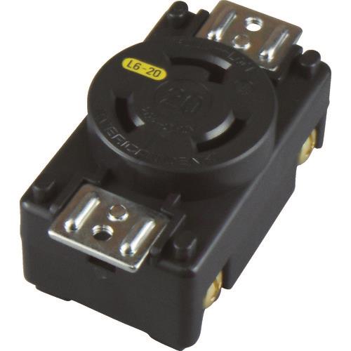 アメリカン電機 引掛形 パネル用コンセント 接地2P20A250V