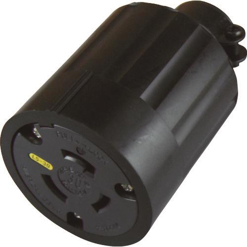 アメリカン電機 引掛形 コ-ドコネクタボディ(ゴムカバー) 接地2P 30A 1