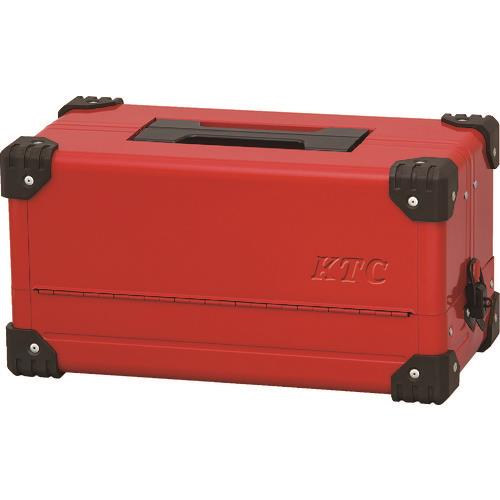 KTC スチール製工具箱 両開きメタルケース(レッド) (1個入) 間口440×奥行233×高さ230mm