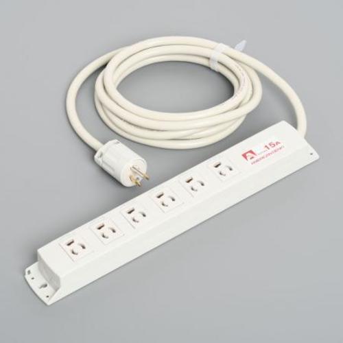 アメリカン電機 アメリカン電機 マルチユースOAタップ 6個口 平刃形 5M