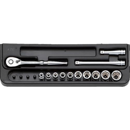 KTC 6.3sq.ソケットレンチセット(13点) 差込角6.35mm