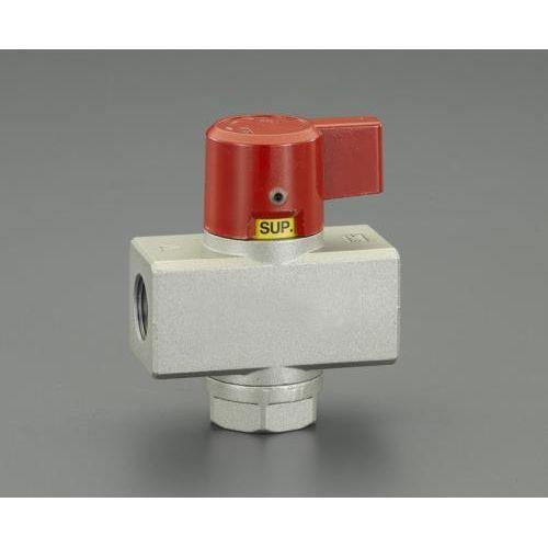 Rc3/4＂ ハンドバルブ(赤ハンドル)