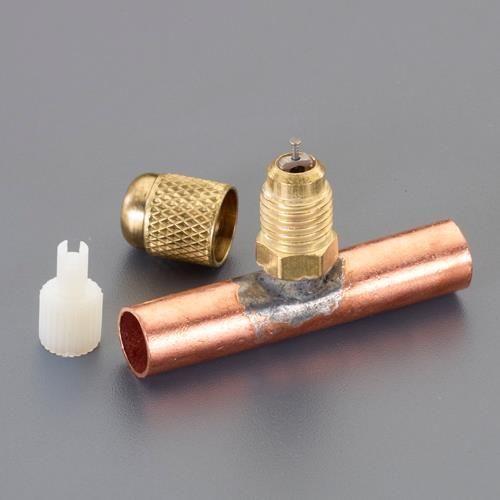 F1/4＂T型アクセスバルブ(1/2＂銅管付)