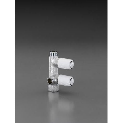 Rc1/2＂ 分岐止水栓(2ハンドル)