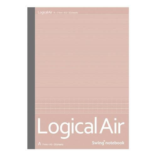 7mm 罫線A5ノート(30ページ/10冊)