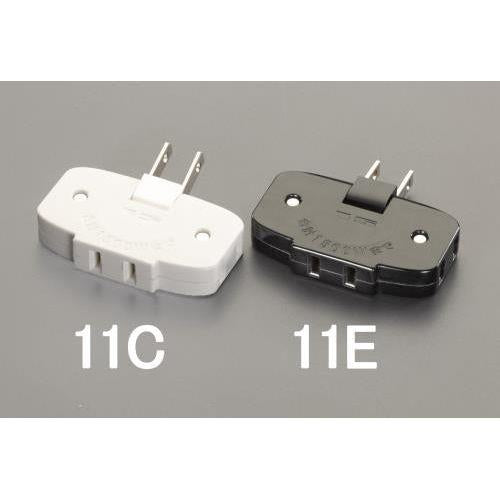 AC125V/15A 薄型可動タップ(白)