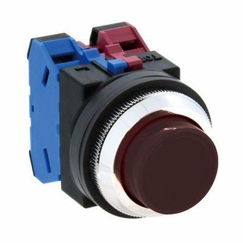 30mm 押しボタンスイッチ(突型/黒)