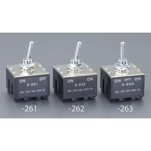 30A 3極双投トグルスイッチ(大電流用
