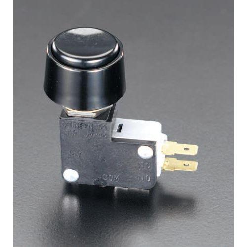 125V/16A プッシュスイッチ(黒)