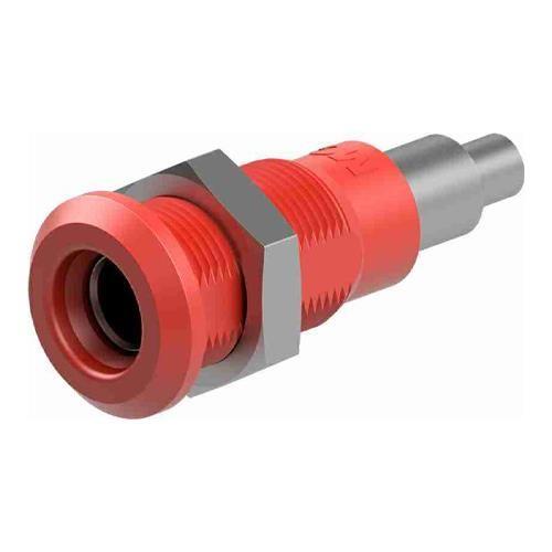 φ4mm パネルマウントソケット(赤)
