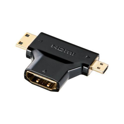 ［HDMI-ミニマイクロHDMI］変換アダプター