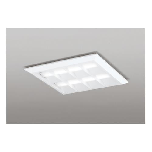 LEDスクエア型ベースライト □500 直付・埋込兼用型/ルーバ付 非調光