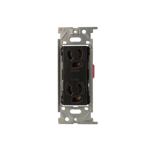 抜止接地ダブルコンセント金属枠