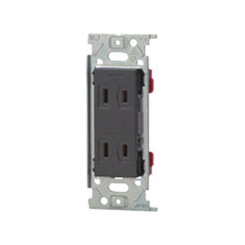 埋込ダブルコンセント金属枠