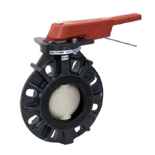 バタフライバルブ U-PVC/EPDM レバー式